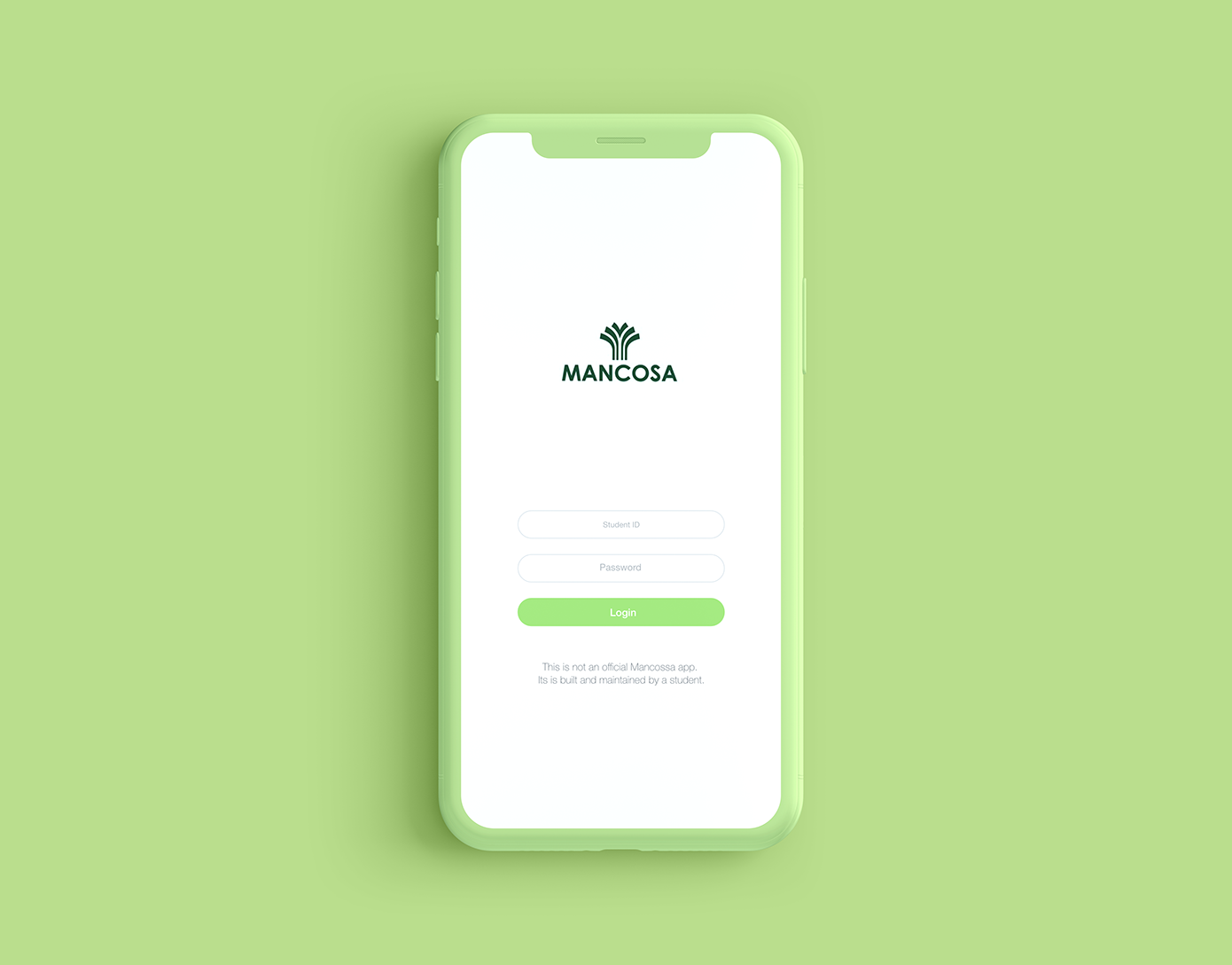 Mancosa - Concept Student Portal App